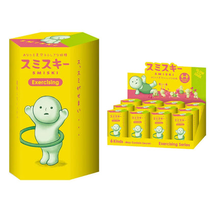 Smiski leuchtende Figure| Glow in the dark | Exercising Series  | Blind Box- (12)-(1)