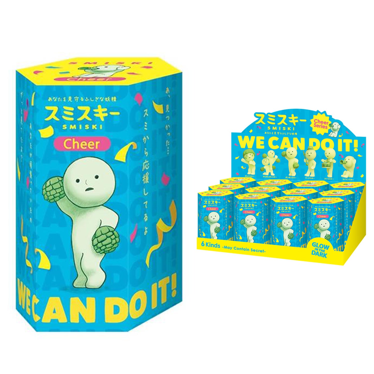 Smiski leuchtende Figure| Glow in the dark | Cheer Series  | Blind Box- (12)-(1)