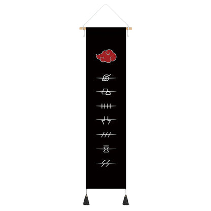 Naruto Shippuden - Akatsuki Rollbild - Kakemono Stoffwallscroll - 142x33cm