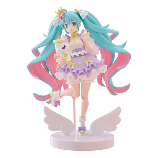 Vocaloid - Hatsune Miku - Yumekawa Princess (Lavender Ver.) - Tenitol Statue - 21cm - FuRyu