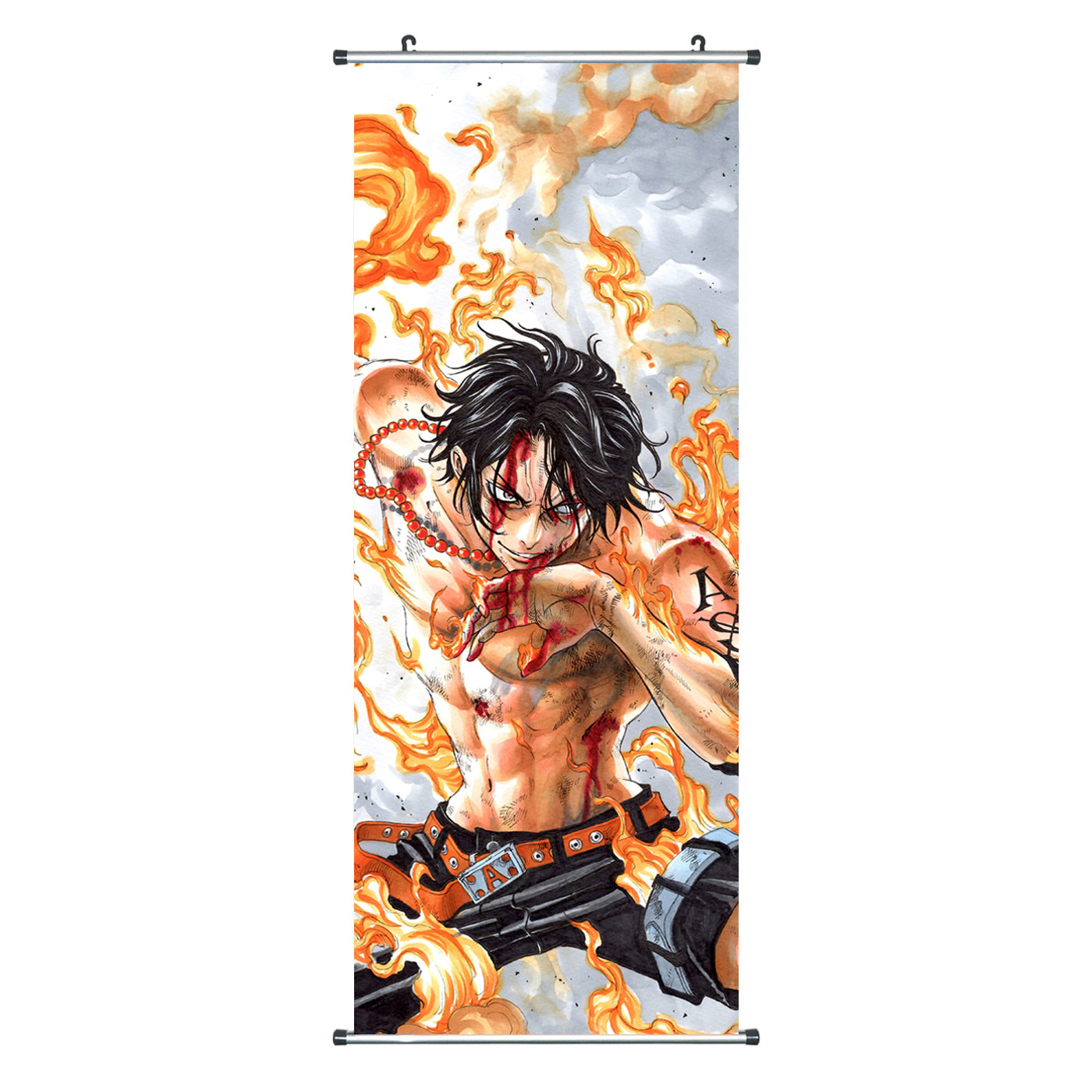 One Piece - Stoff Rollbild - 100x40cm