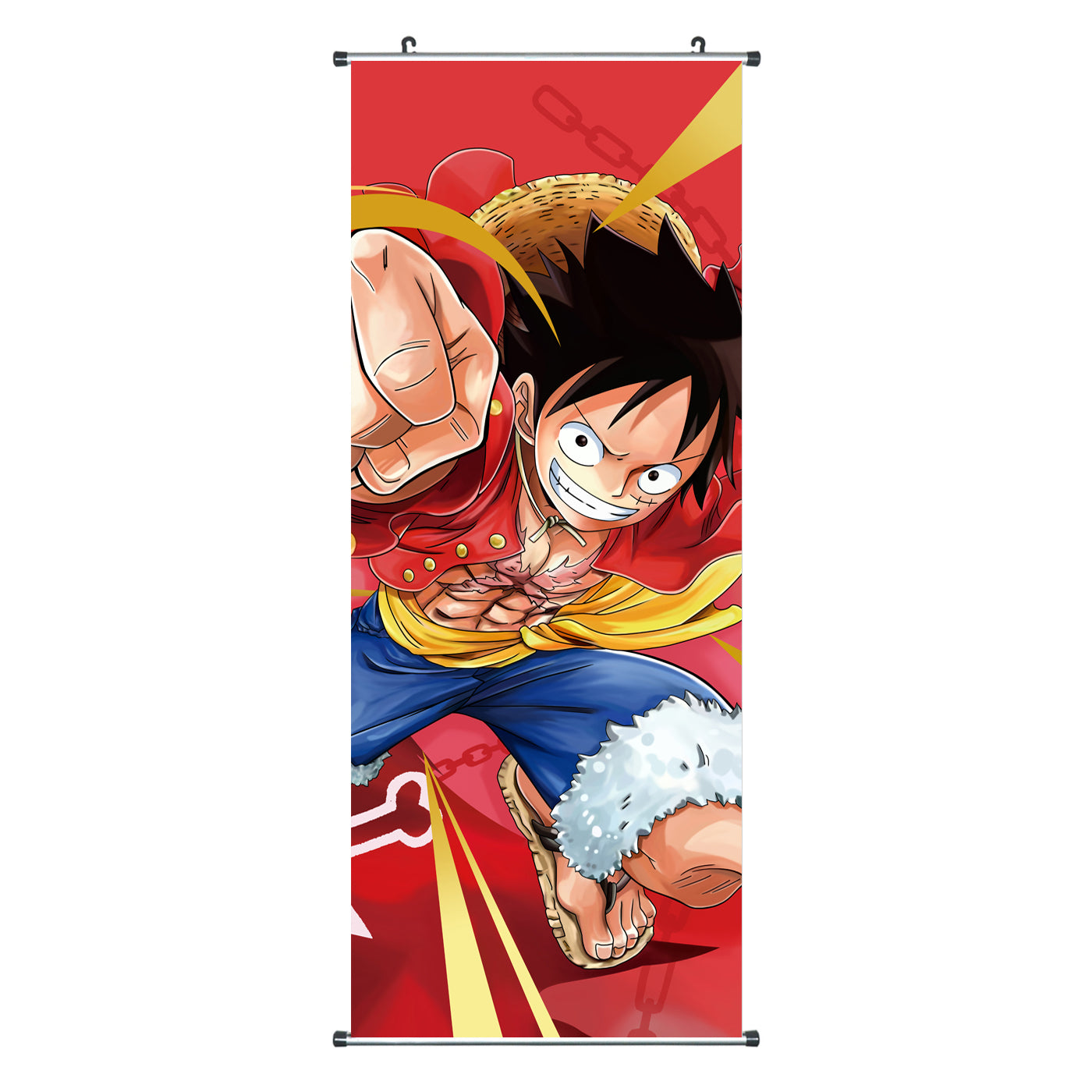 One Piece - Stoff Rollbild - 100x40cm
