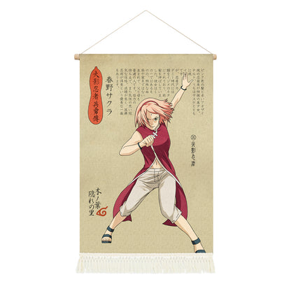 Naruto Shippuden - Rollbild aus Stoff- 39x65cm