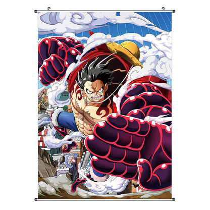 One Piece - Ruffy Gear 3rd - Rollbild / Kakemono aus Stoff - 60x90cm