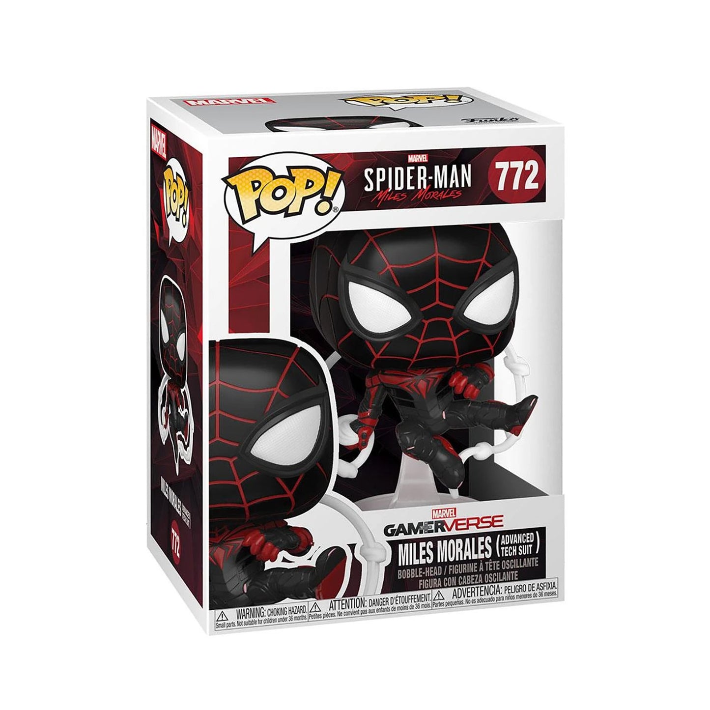 Spider-Man Miles Morales - Miles Morales (Advanced Tech Suit) - Funko Pop! Bobble-Head (N° 772) - 9,5 cm