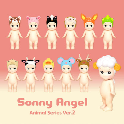 Sonny Angel Sammelfigur mit Tiermütze | Blind Box Animal Series 2 | 8 cm