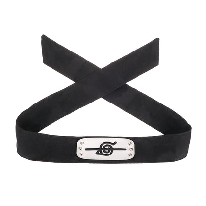 Naruto Shippuden - Akatsuki Ninja Stirnband - mit durchgestrichenem Wappen - Dorf wählbar