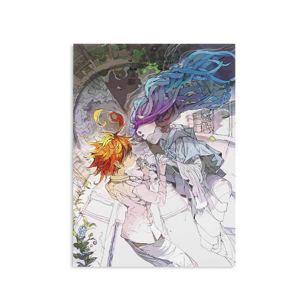 The Promised Neverland - Wandbild - Poster Hartschaumplatte - 30x42cm - Anime Mura