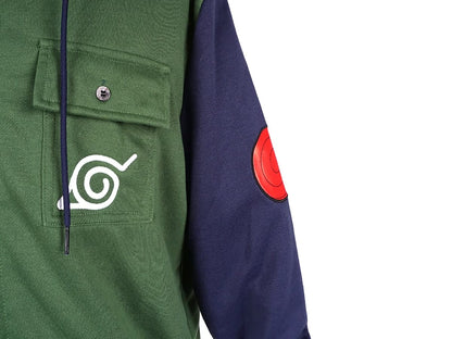 Zip Hoodie von Kakashi Hatake, Pullover im Shinobi-Uniform Design, Größen: S - L