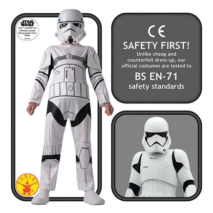 Stormtrooper Cosplay, Star Wars Rebels Kinderkostüm, Sturmtruppler Overall, 104 cm