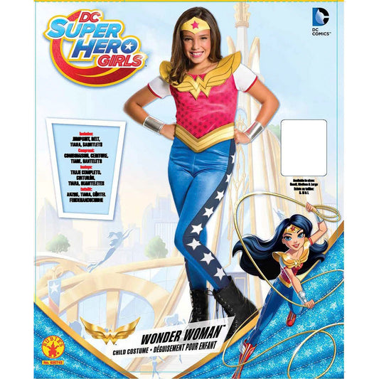 DC Super Hero Girls - Wonder Woman Kinderkostüm - Kostüme - Größe S (3-4 Jahre) - Rubies