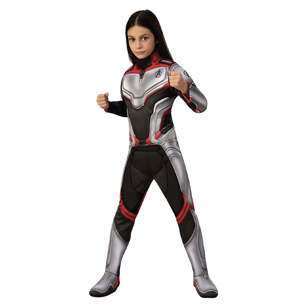 Avengers Endgame Deluxe Kinderkostüm, Marvel Overall, Superheld Kostüm, 116 cm