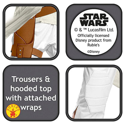 Star Wars: Der Aufstieg Skywalkers - Rey Skywalker Deluxe Kinderkostüm - Jedi Mädchen Cosplay Set - Rubies