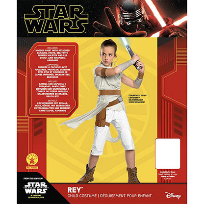 Star Wars: Der Aufstieg Skywalkers - Rey Skywalker Deluxe Kinderkostüm - Jedi Mädchen Cosplay Set - Rubies