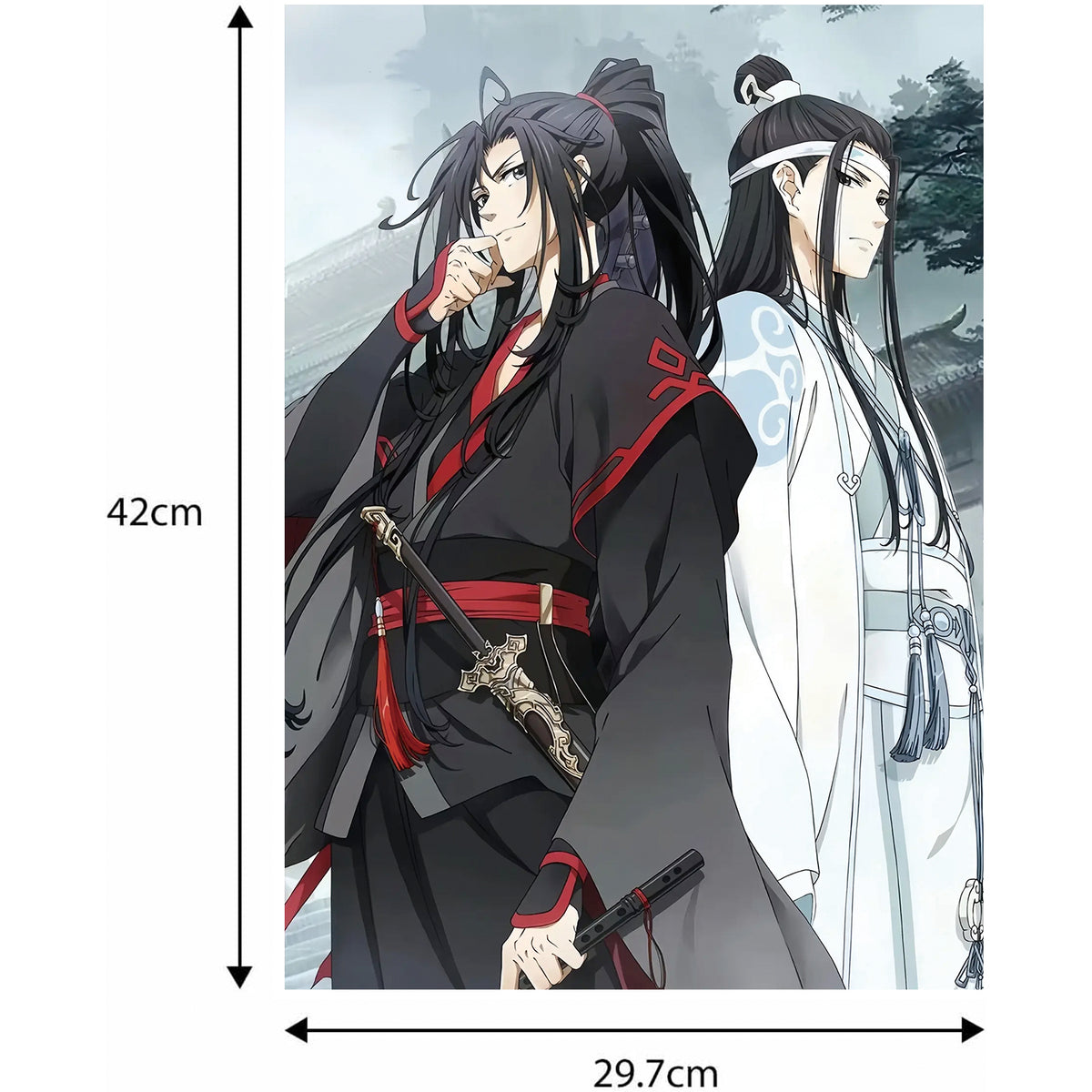 Grandmaster of Demonic Cultivation - Wei Wuxian & Lan Wangji - Wandbild Hartschaumplatte - 30x42cm - CoolChange