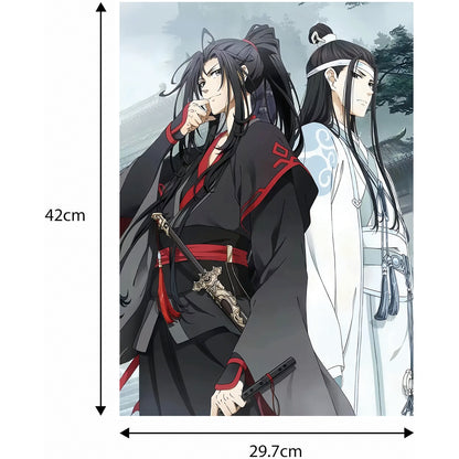 Grandmaster of Demonic Cultivation - Wei Wuxian & Lan Wangji - Wandbild Hartschaumplatte - 30x42cm - CoolChange