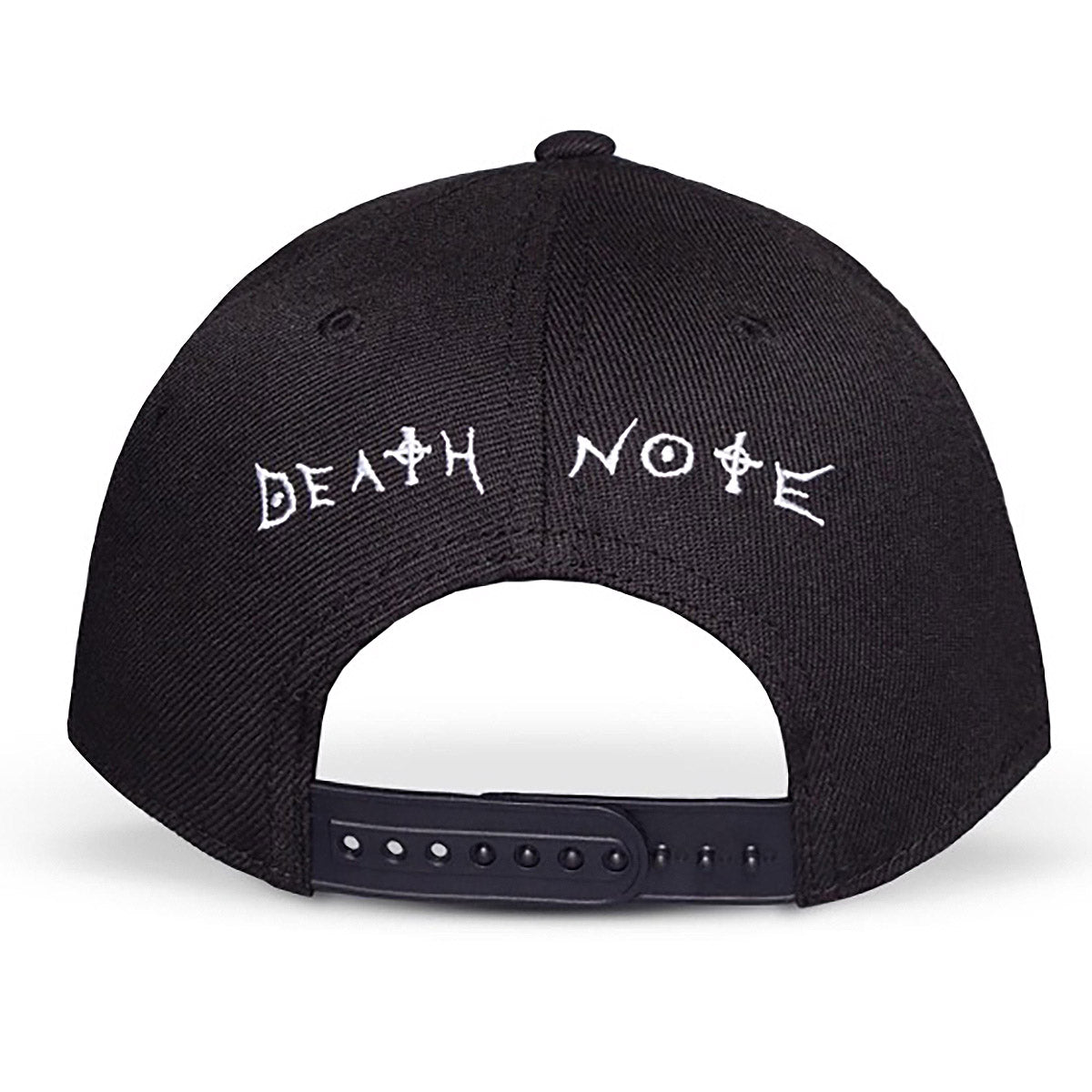 Death Note Curved Bill Cap, Totenkopf Gummi-Patch