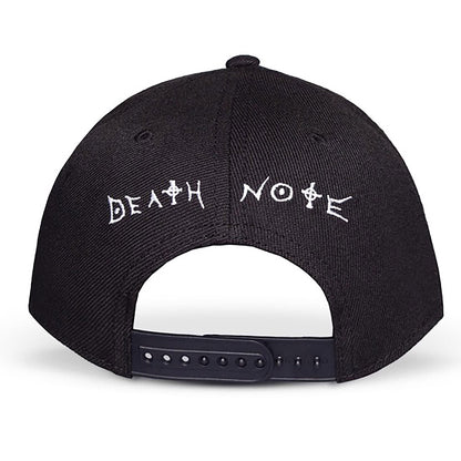 Death Note Curved Bill Cap, Totenkopf Gummi-Patch