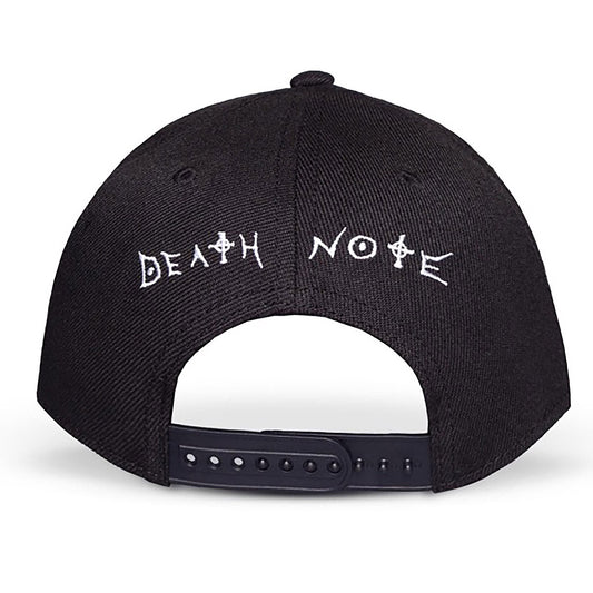 Death Note Curved Bill Cap, Totenkopf Gummi-Patch