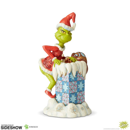 Der Grinch - Grinch klettert in den Schornstein - Figur - 23 cm - Enesco