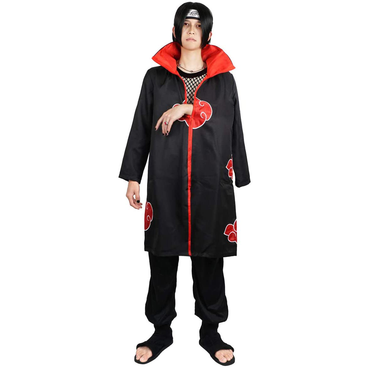 Akatsuki Mantel, Itachi Umhang für Cosplay Kostüm, Größen: S - XXL