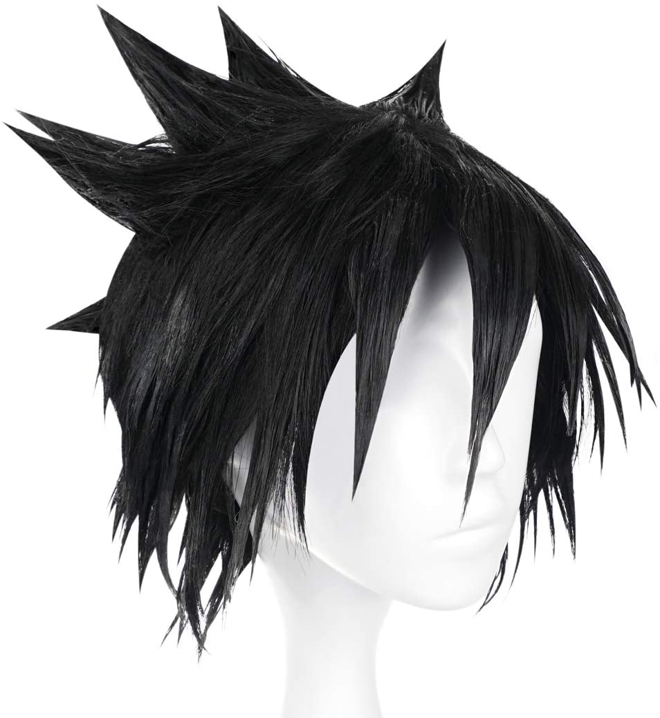 Cosplay Perücke von Sasuke Uchiha für Shinobi Kostüm, Schwarz