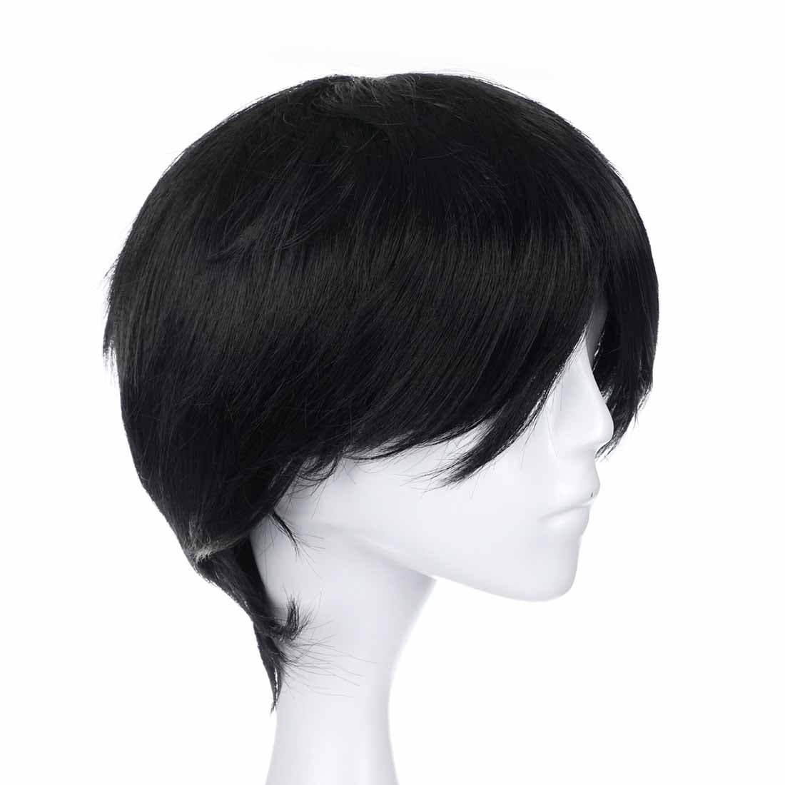 Cosplay Perücke von Monkey D. Ruffy für One Piece Fans, Schwarz