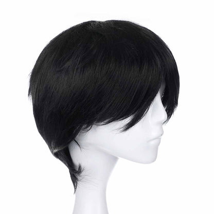 Cosplay Perücke von Monkey D. Ruffy für One Piece Fans, Schwarz