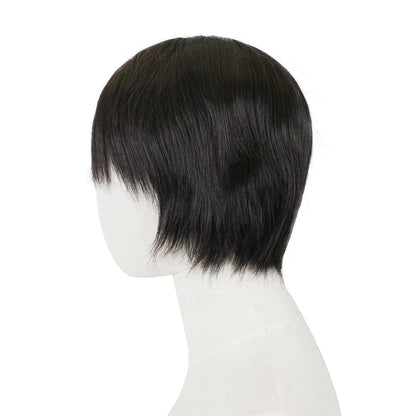 Cosplay Perücke von Levi Ackerman für Attack on Titan Fans, Schwarz
