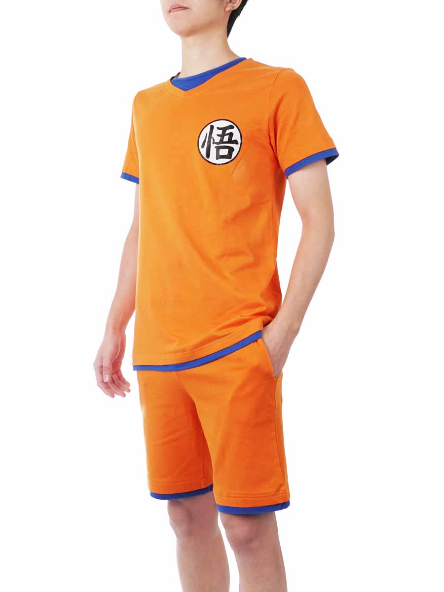 Son Goku Schlafanzug, Sommer Pyjama für Dragon Ball Fans, Größen: M - XL