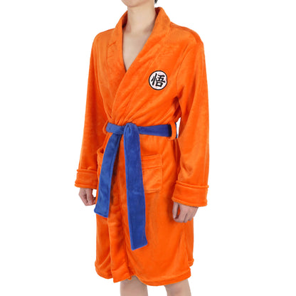 Son Goku Bademantel mit GO Schriftzeichen, Größe: SM, L