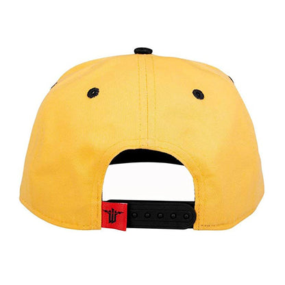 Wolfenstein 2 Snapback, Terror Billy Cap mit Logo, Gelbe Kappe mit 2 Down 7 To Go Patch