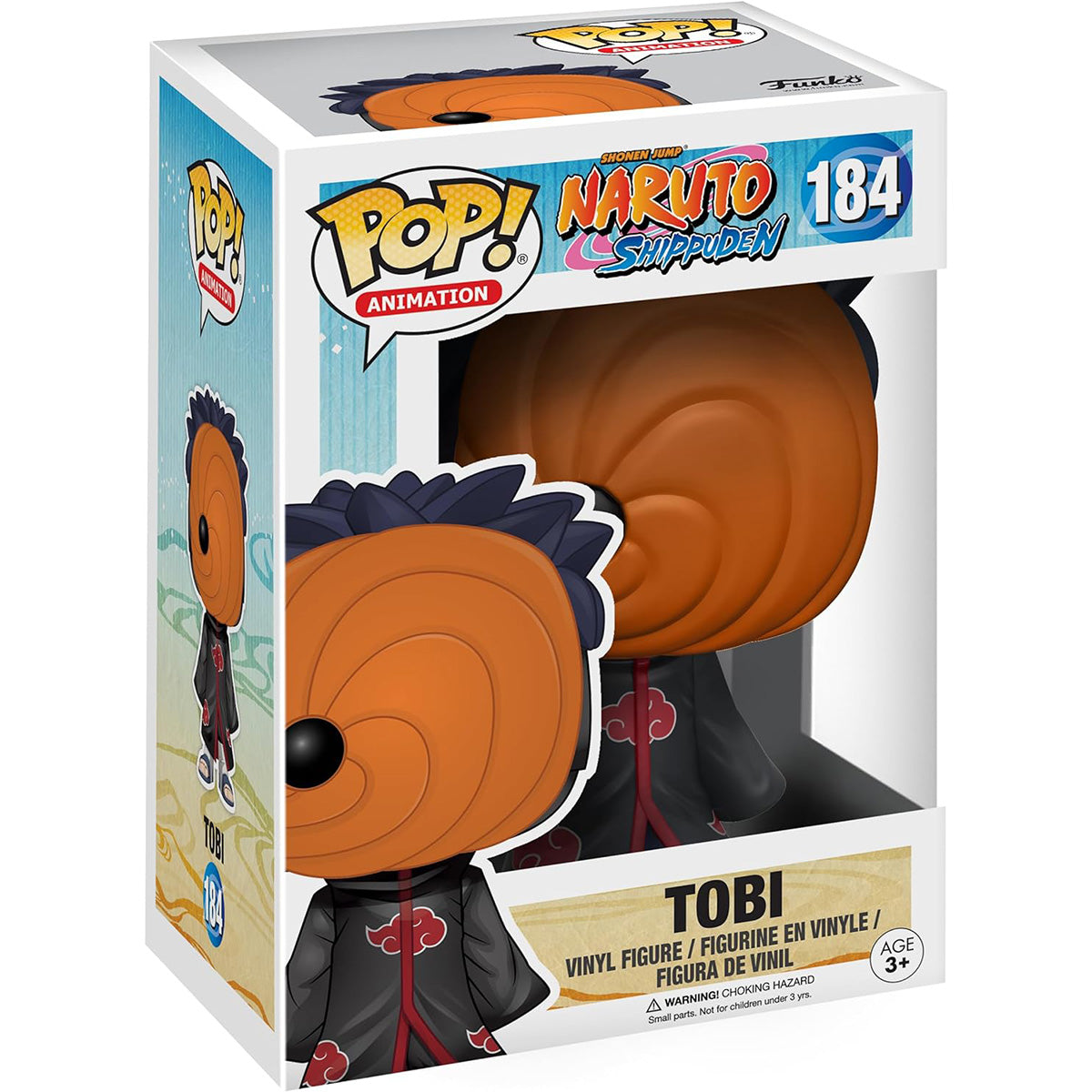 Funko POP! Animation Tobi mit Maske, Naruto Shippuden Sammelfigur, 184, 9,5 cm