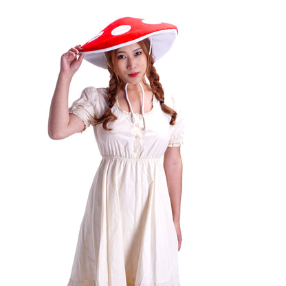 Superpilz Hut für Erwachsene, Witzige Fliegenpilz Mütze, Partyhut für Pilz Kostüm