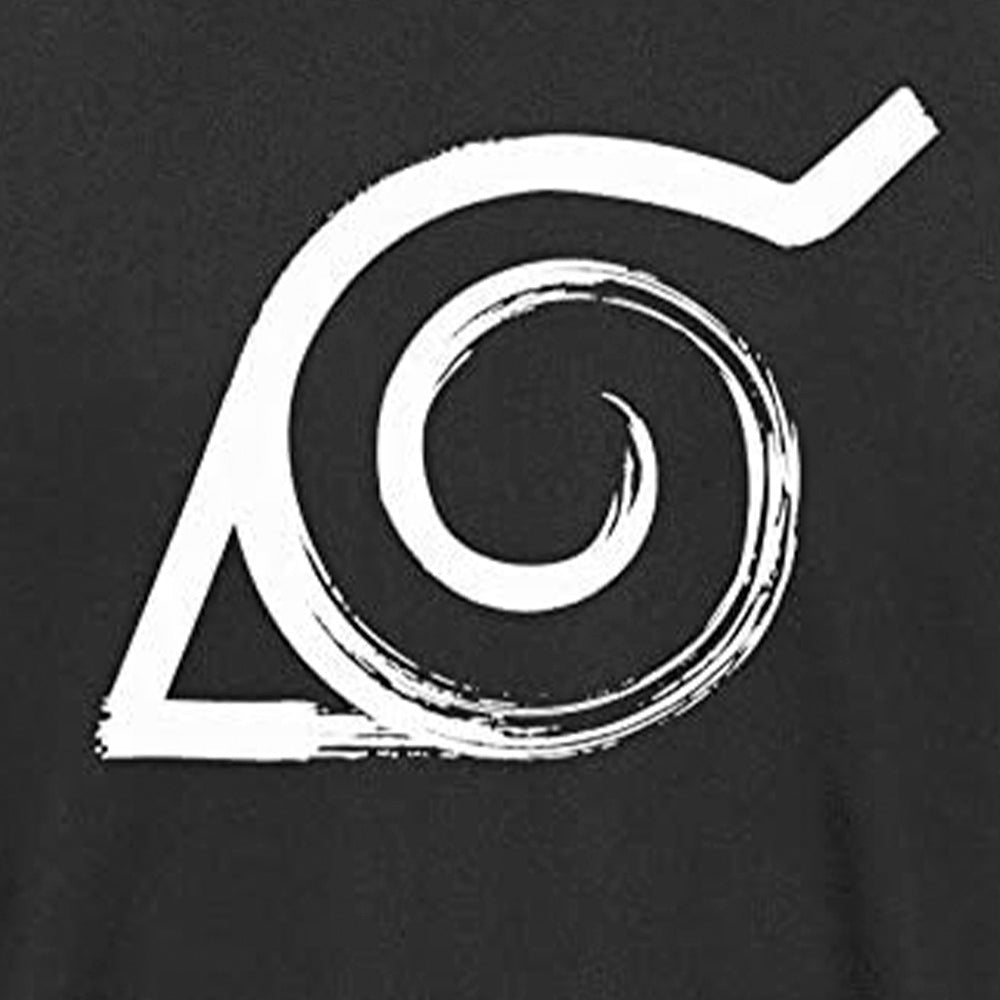 NARUTO SHIPPUDEN - Tshirt "Konoha" man SS black - new fit-S