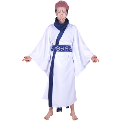 Kimono von Ryomen Sukunai, Cosplay Kostüm für Jujutsu Kaisen Fans, Mit Gesichtstattoo, Größen: S - XL