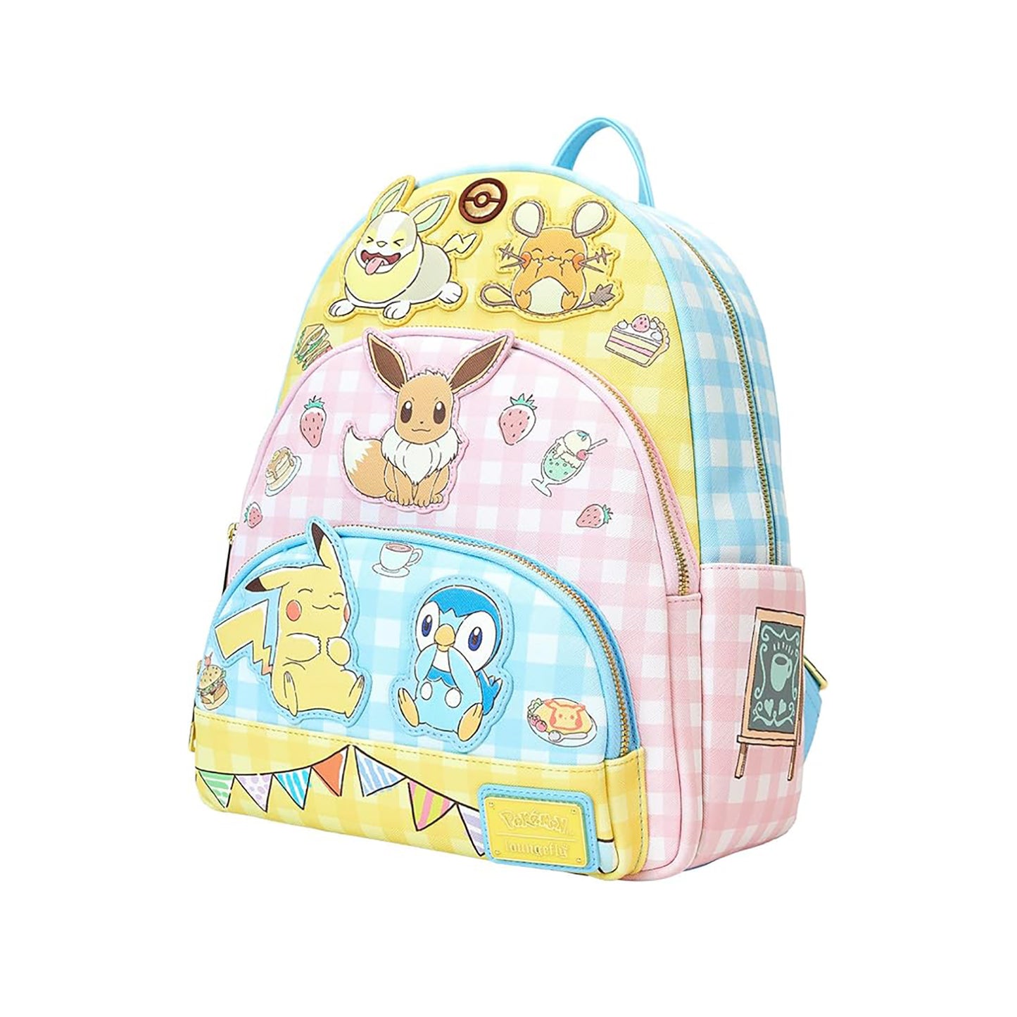 Loungefly PMBK0313 Pokémon Café Tripple Pocket Rucksack