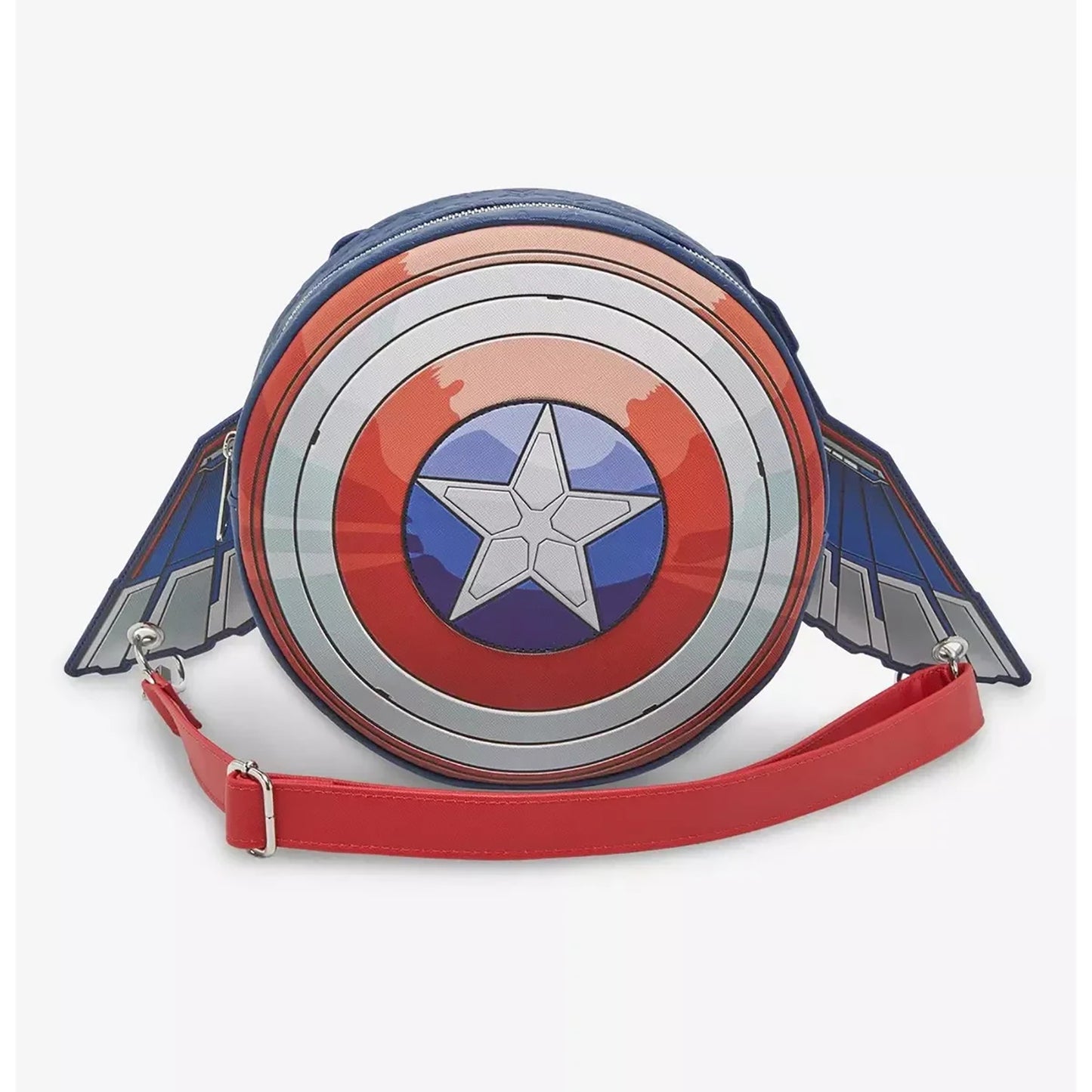 Loungefly Captain America Brave New World mit Flügeln, Marvel Umhängetasche