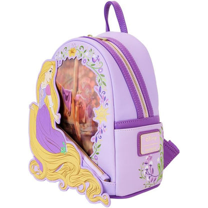 Loungefly WDBK3672 DISNEY PRINCESS RAPUNZEL LENTICULAR MINI BACKPACK