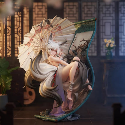 AniMester Fuchsgeist Mo Li mit Sonnenschirm, Original Character Sammelfigur, 25 cm