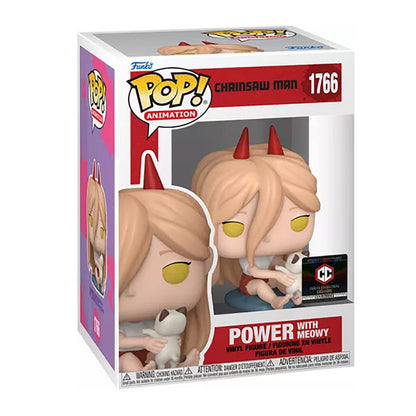 Funko POP! Power mit Meowy, Chainsaw Man Sammelfigur, 1766, 9,5 cm