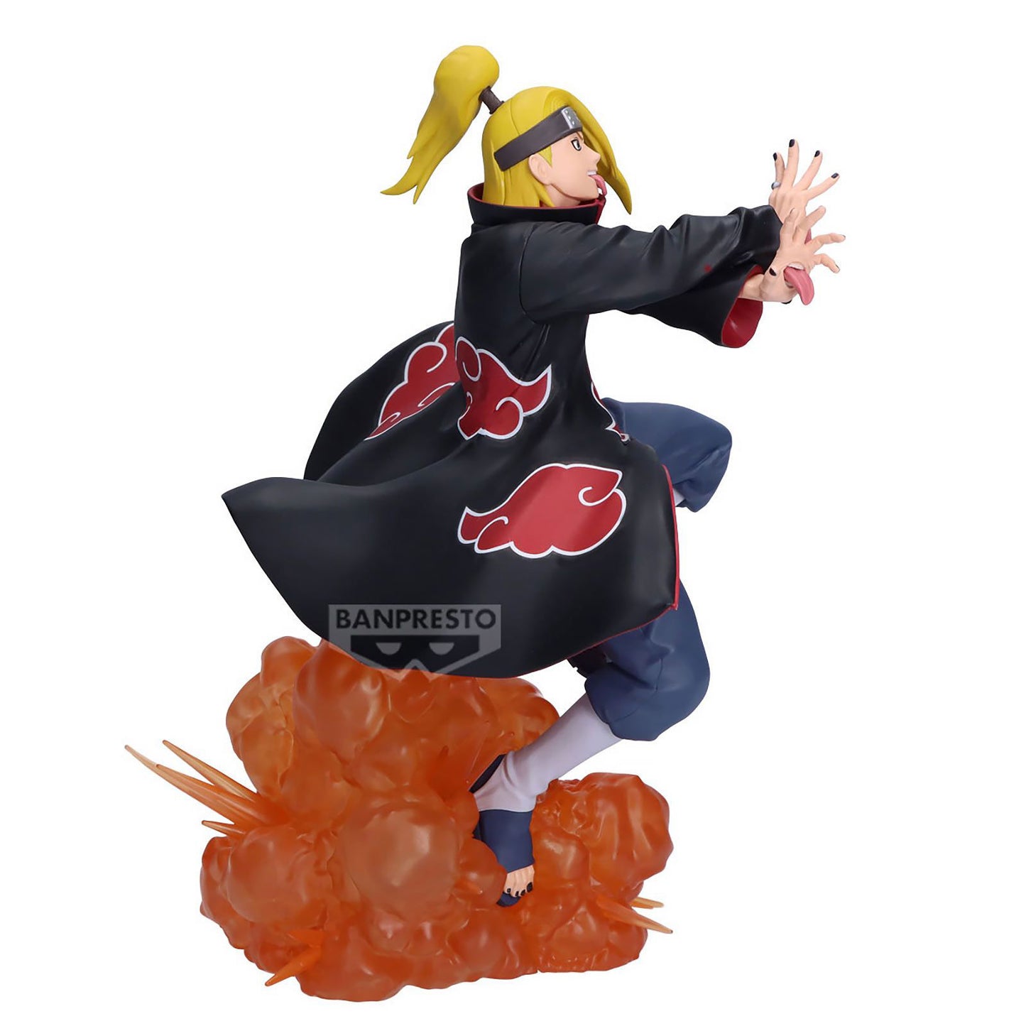 BANDAI Deidara mit Explosion, Naruto Shippuden Sammelfigur, 18 cm