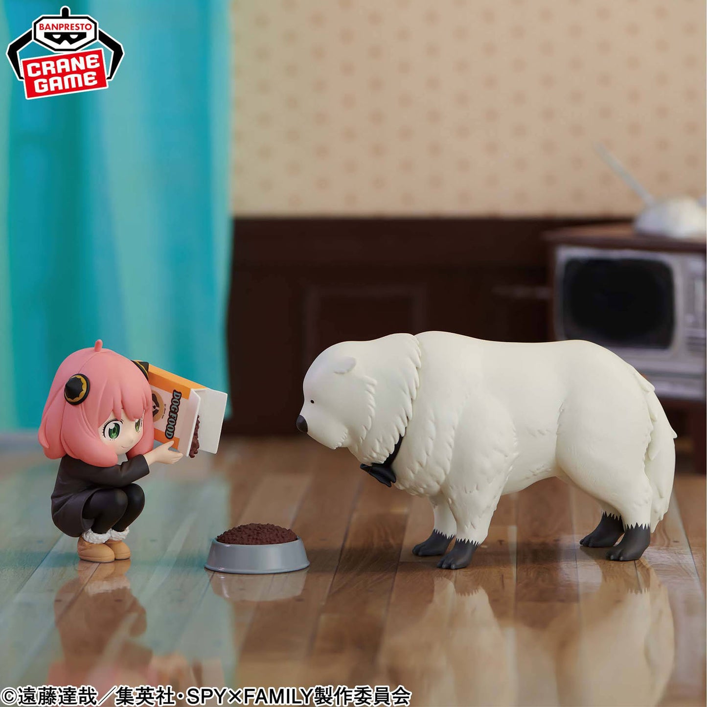 BANDAI Anya Forger mit Hund Bond, SPY x FAMILY Sammelfigur, 13 cm