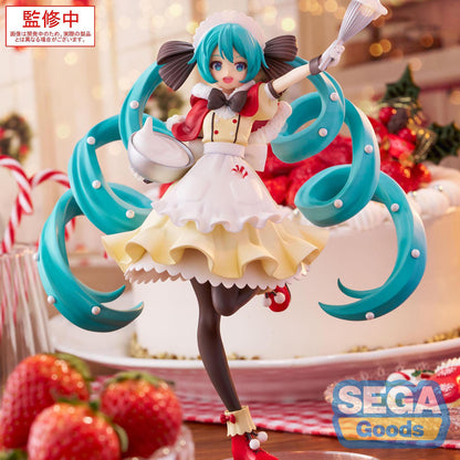 Vocaloid - Hatsune Miku Christmas Figur - 20cm - SEGA Luminasta