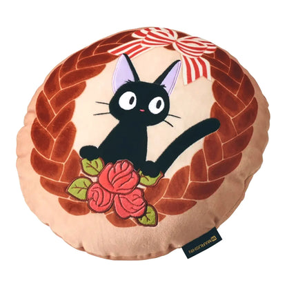 Kiki's Delivery Service - Jiji im Brotkranz - Premium Kuschelkissen - 35cm