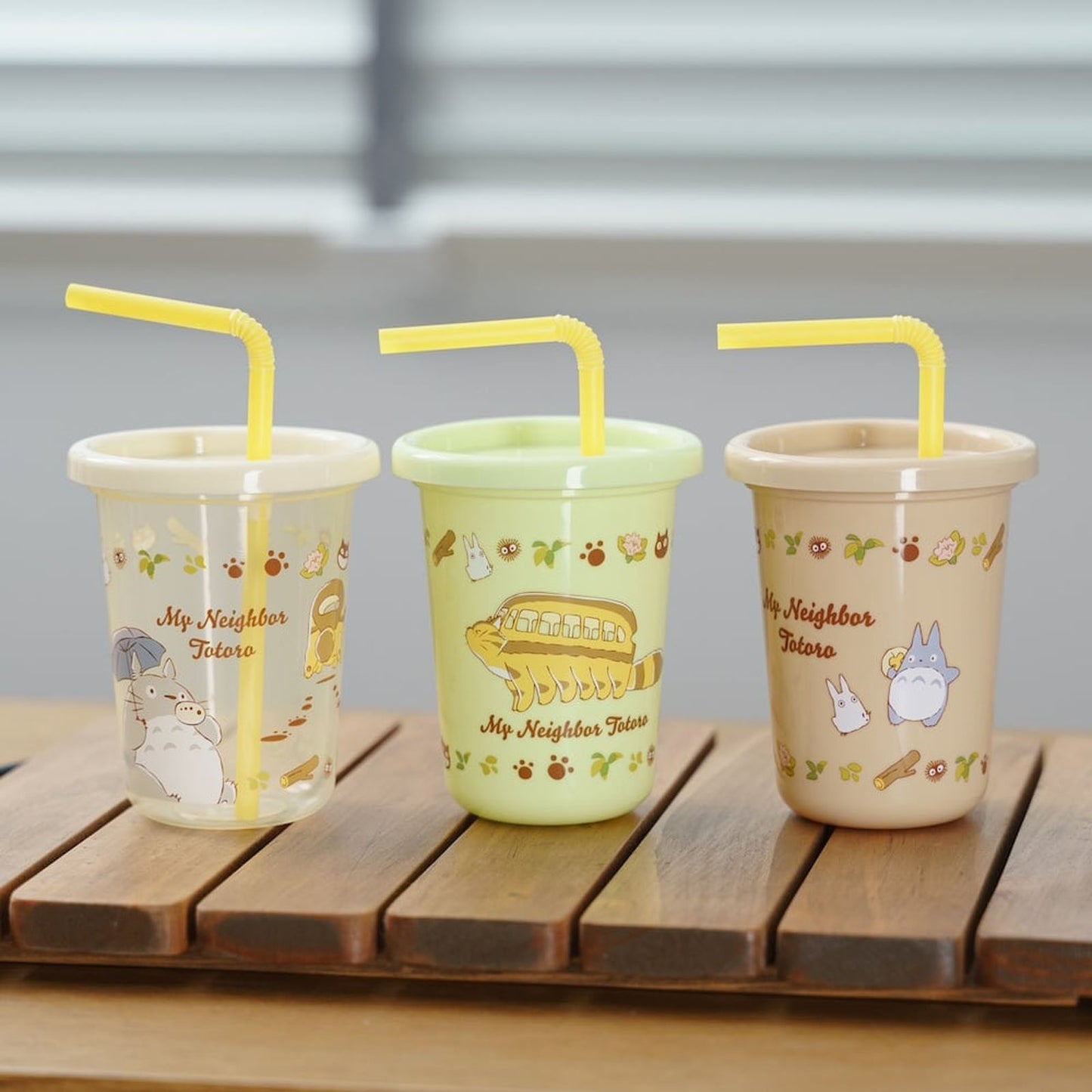 My Neighbor Totoro - Trinkbecher-Set mit Strohhalm - 3x 320ml - Skater