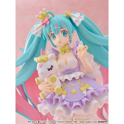 Vocaloid - Hatsune Miku - Yumekawa Princess (Lavender Ver.) - Tenitol Statue - 21cm - FuRyu