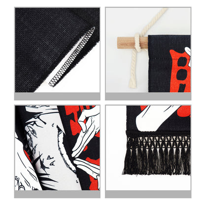 Jujutsu Kaisen - Satoru Gojo - Stoff Rollbild - 130x33cm - Handzeichen