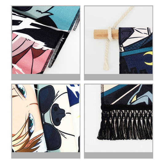 Spy x Family - Familie Forger (Augen-Edition) - Rollbild aus Stoff - 135x33cm - Anime Mura