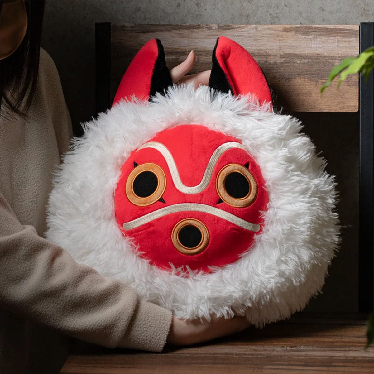 Princess Mononoke - Sans Maske - Plüsch-Kissen - 41x35cm - Sun Arrow